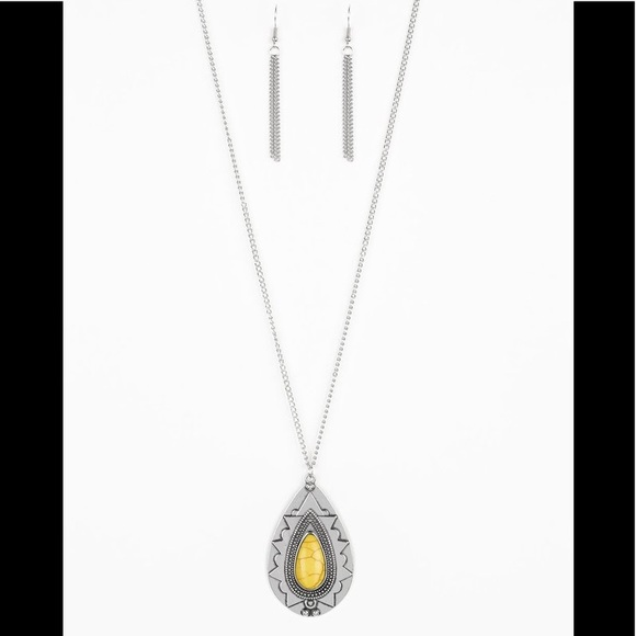 paparazzi Jewelry - Sedona Solstice Yellow Necklace